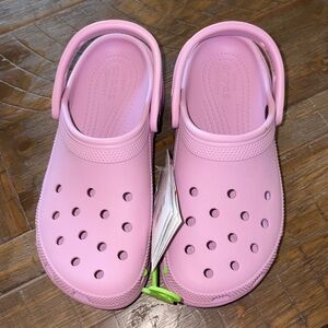 CROCS Light Mauve/Pink platform Clogs